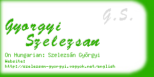 gyorgyi szelezsan business card